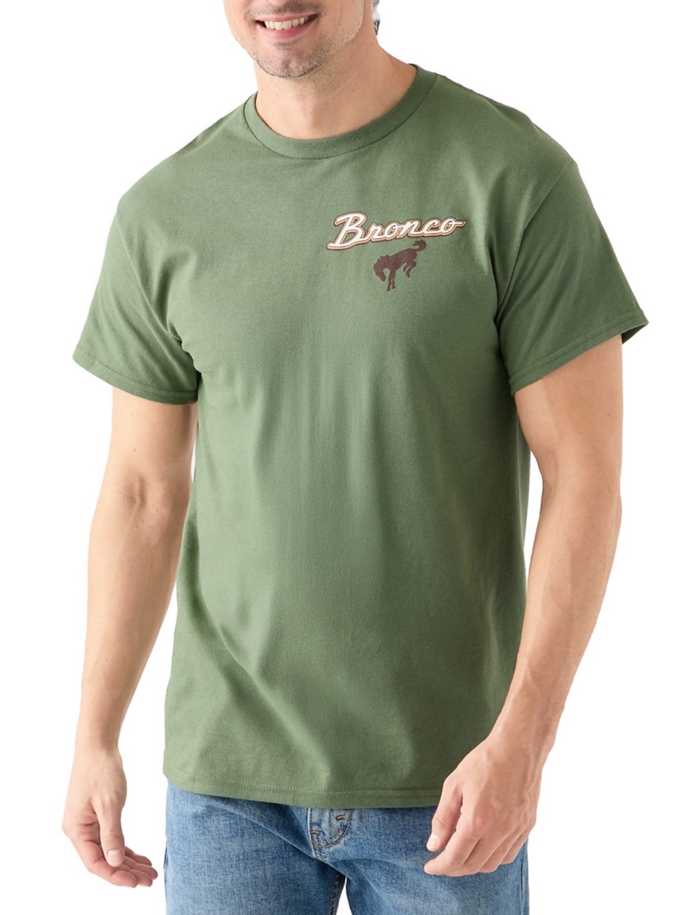 Hybrid Apparel Men’s Large Green Ford Bronco Graphic T-Shirt NWOT